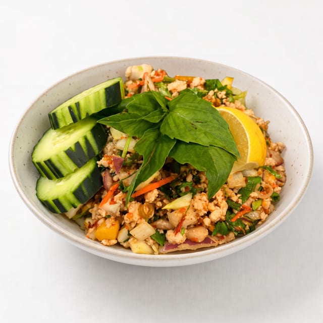 Larb Kai (Chicken) Salad.