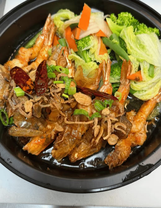 Tamarind Shrimp (Rice).