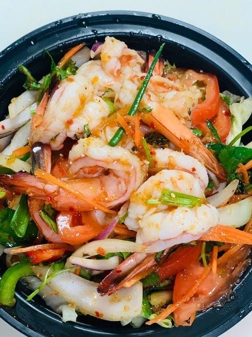 Larb Shrimp Salad.
