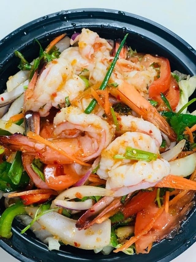 Larb Shrimp Salad.