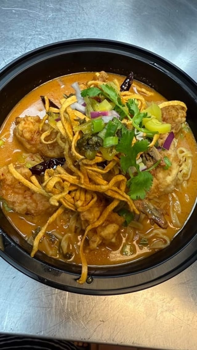 Khao Soi W/ Shrimp Noodle Soup.