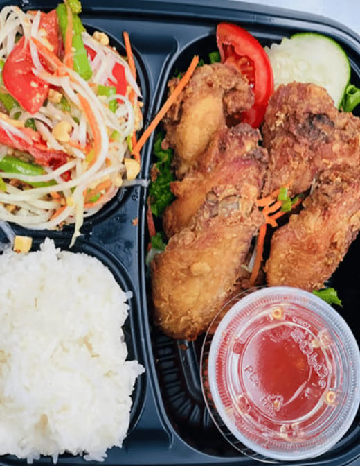 Chicken Wing 5 Pcs W/ Sides.