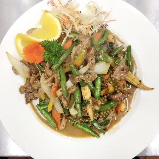 Wild Boar Stir-Fry (Rice).