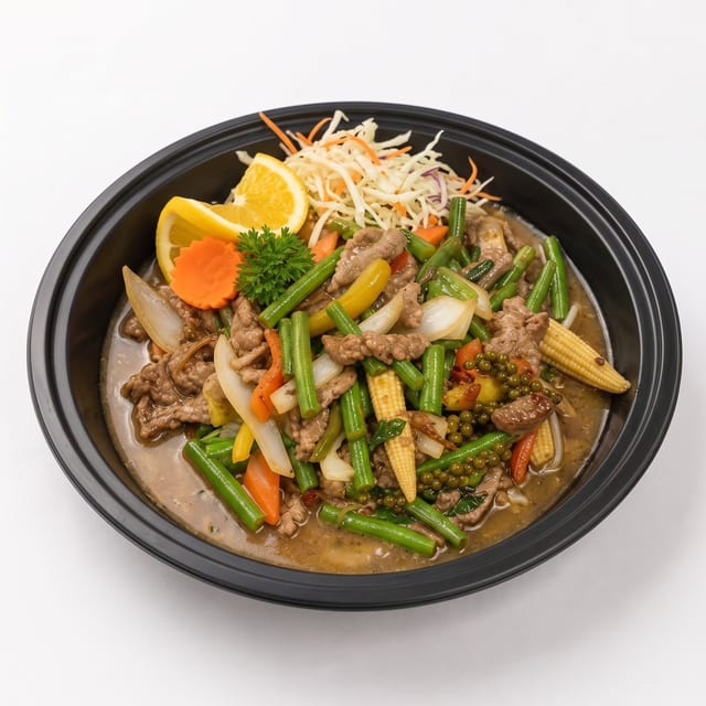Wild Boar Stir-Fry (Rice).