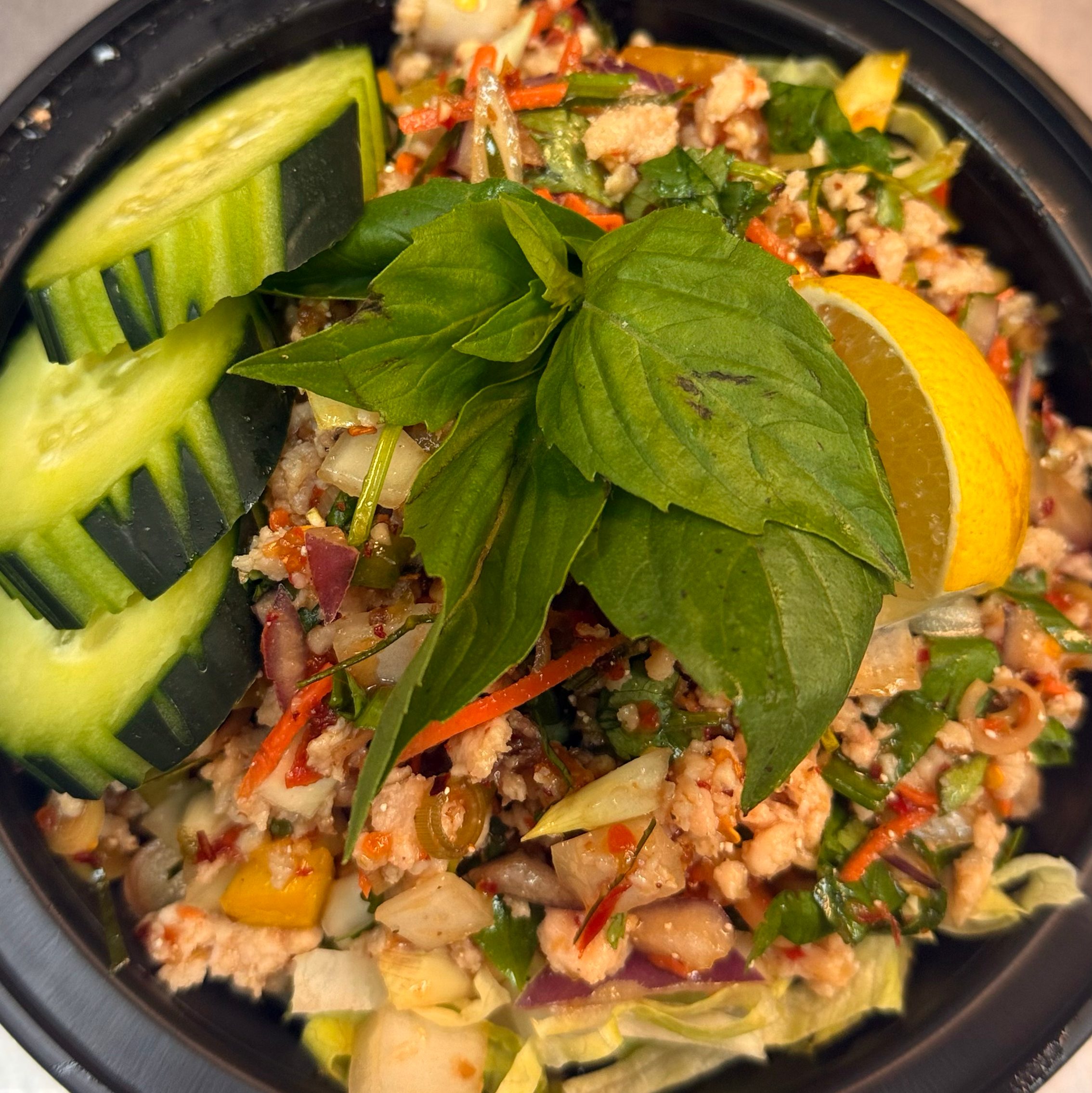 Larb Kai (Chicken) Salad.