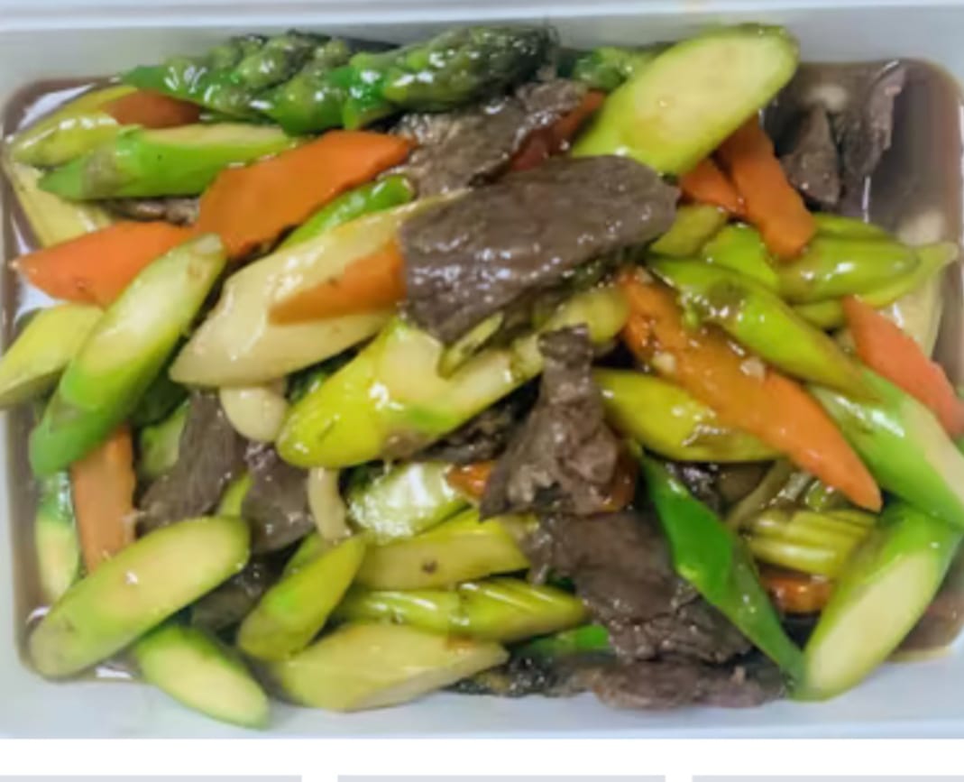 Asparagus Stir-Fry (Rice).