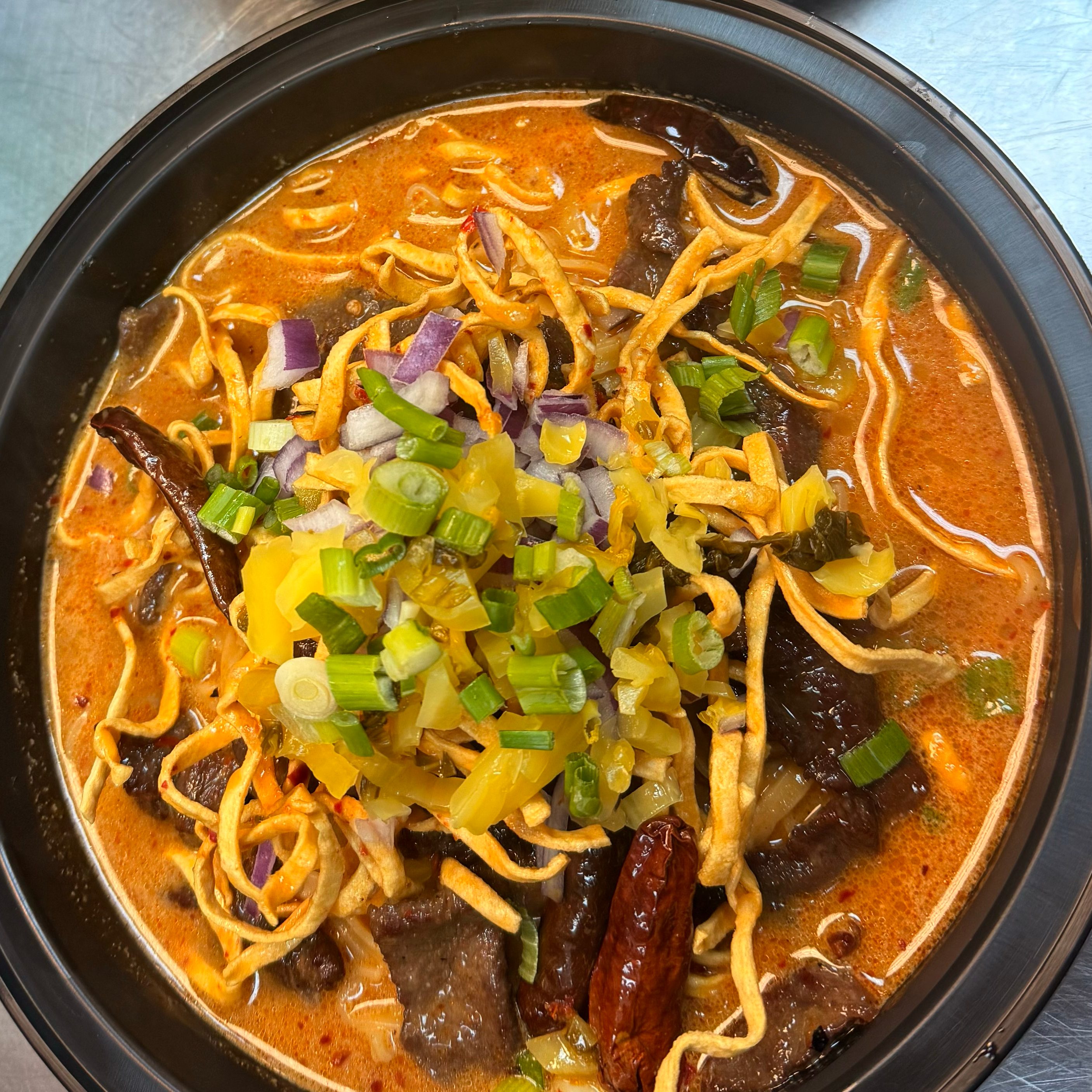 Khao Soi W/ Beef Noodle Soup.