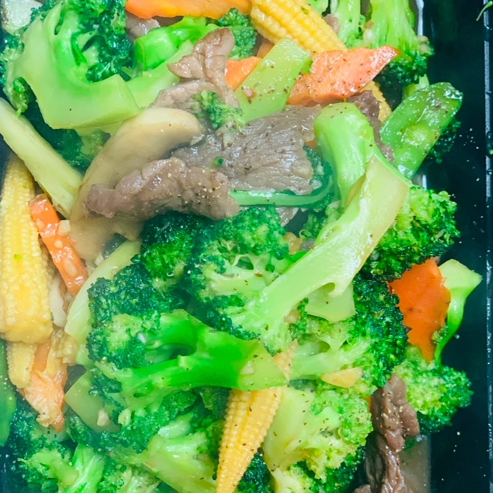 Broccoli Stir-Fry (Rice).