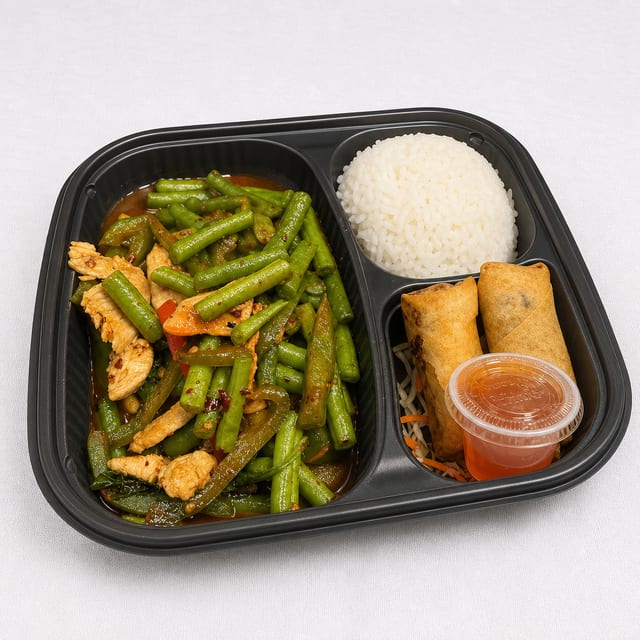 Lunch Pad Prik Khing Stir-Fry (Rice).