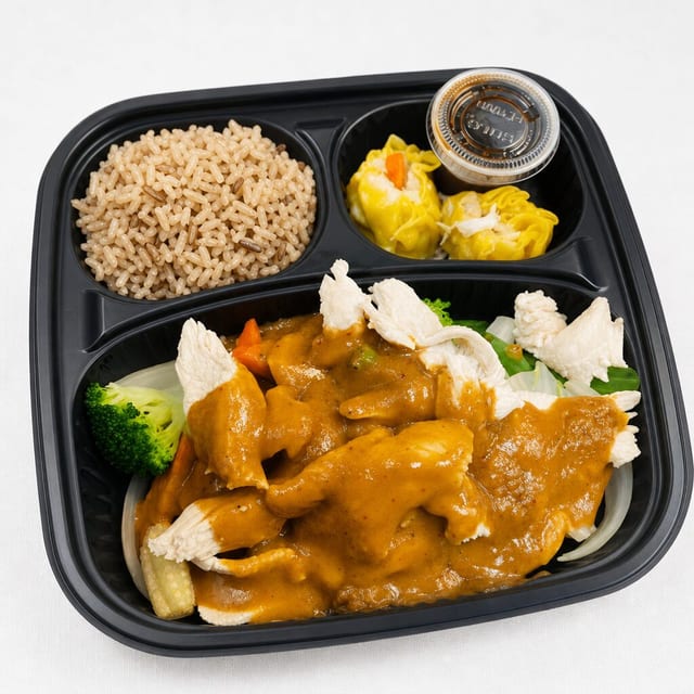 Lunch Chicken Peanut Stir-Fry (Rice).