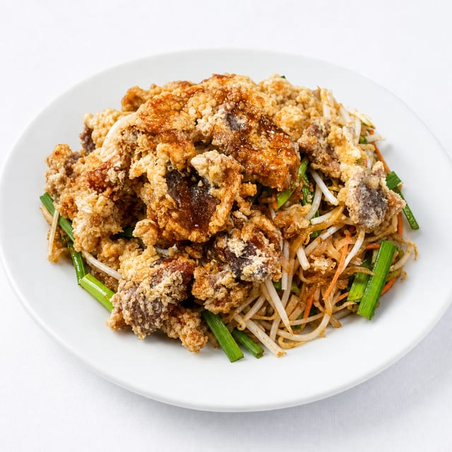 Crispy Duck Pad Thai Noodles.