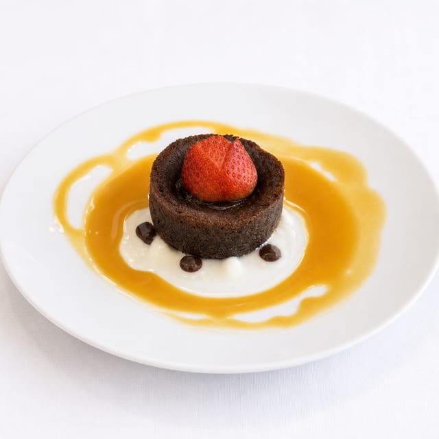 Chocolate Lava Cake No Ice Cream.