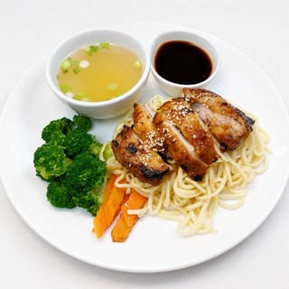 Teriyaki with Lo Mein And Soup