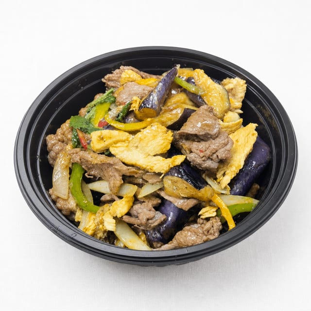 Lunch Asian Eggplant Stir Fry (1 Rice).